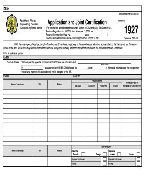 bir form 1927|Philippine Government Forms .